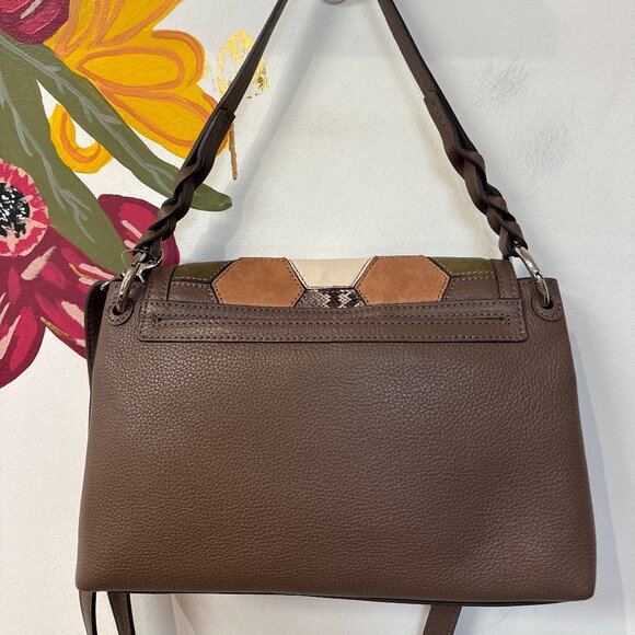 Brighton Meadow Flap Crossbody Bag, 11"x6.5" (retail $485) - Picture 2 of 4
